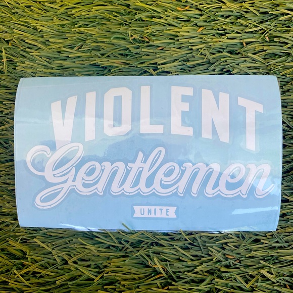 RARE hard to find Violent Gentlemen Unite premium vinyl decal - Picture 1 of 1